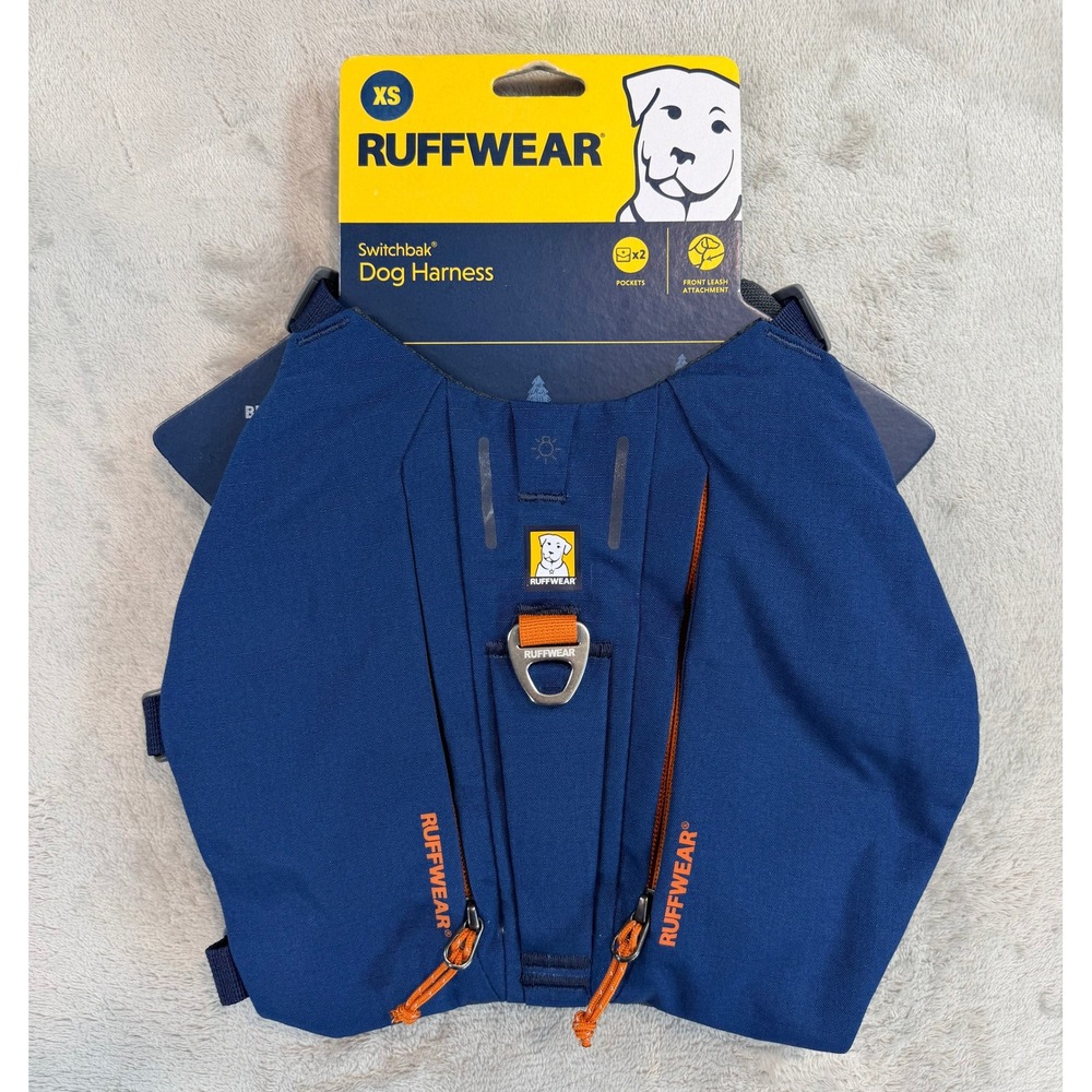 NWT Ruffwear Dog Switchback Hiking Outdoor Harness Blue XS